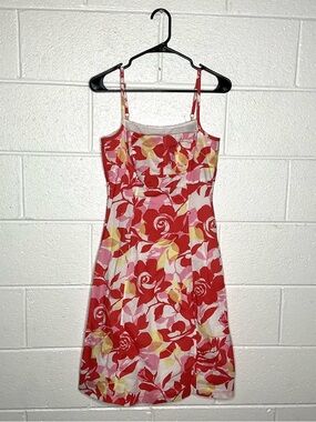 < Vintage New York & Company Floral Pattern Dress >
